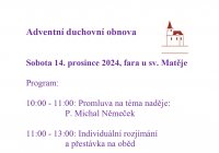 Adventní obnova.