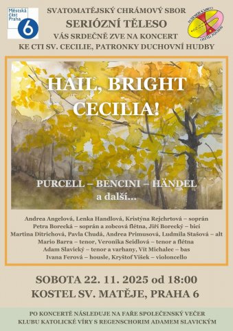 Koncert farního sboru Seriózní těleso 22. 11. 2025 od 18:00 u sv. Matěje